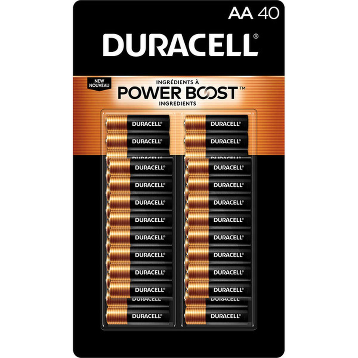 Duracell AA Batteries 40ct Power Boost